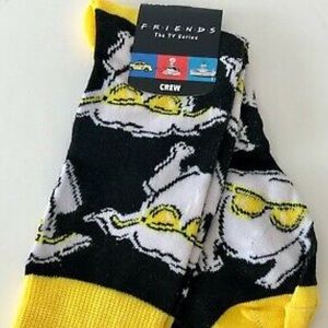 Friends Show Yellow/Black Crew Socks